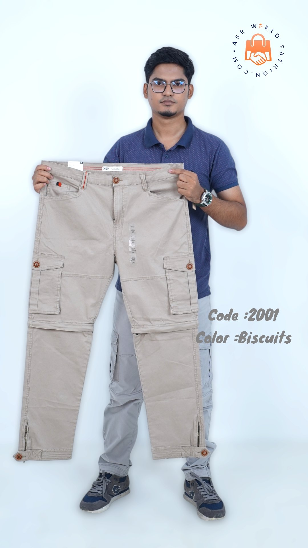 2 in 1 Cargo Pants (Biscuit)_2001